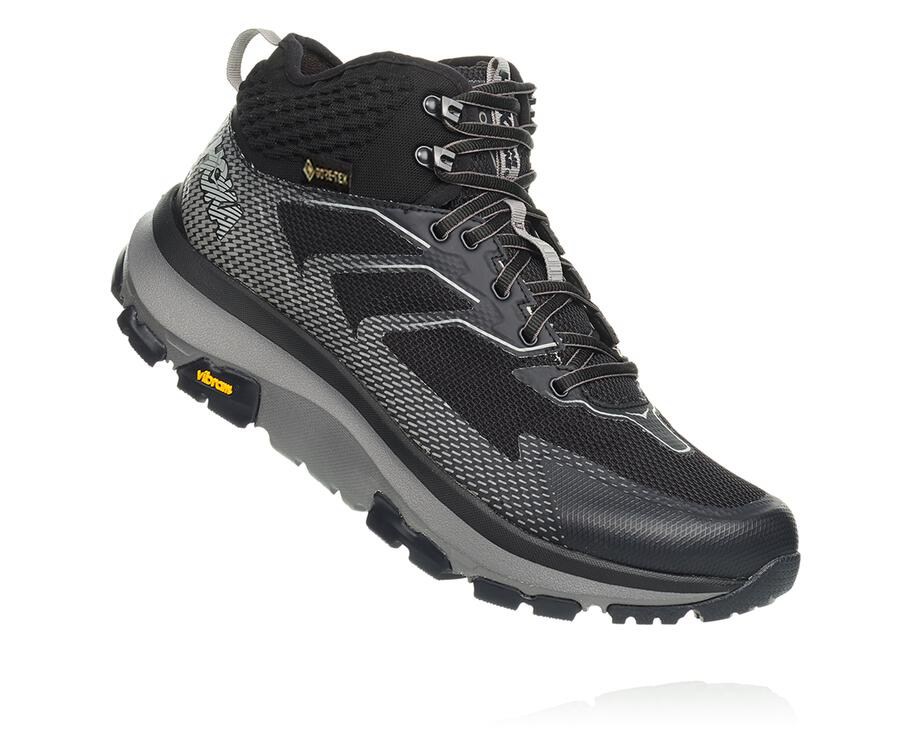 Hiking Boots Mens - Hoka One One Toa GORE-TEX - Black - MCONBUJ-67